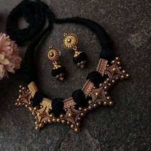 Oxidised-Necklace with earrings