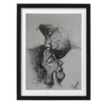 Ink Painting Forehead Kiss