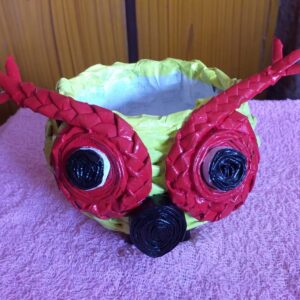Owl Face Open Paper Box