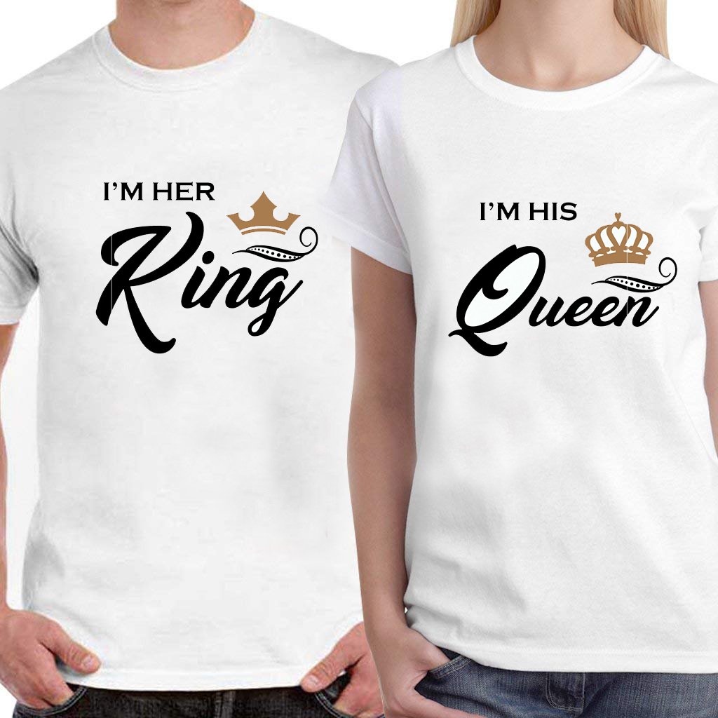 king queen couple dress