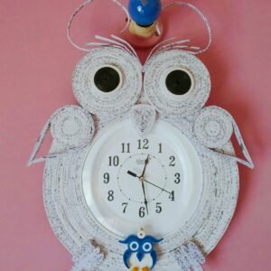 Paper Made Owl Clock