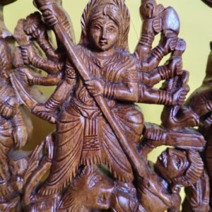 Wooden Maa Durga Family