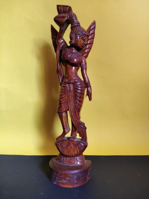 Wooden Angel Candel Stand