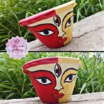 Handpainted indoor outdoor flower pot/planter