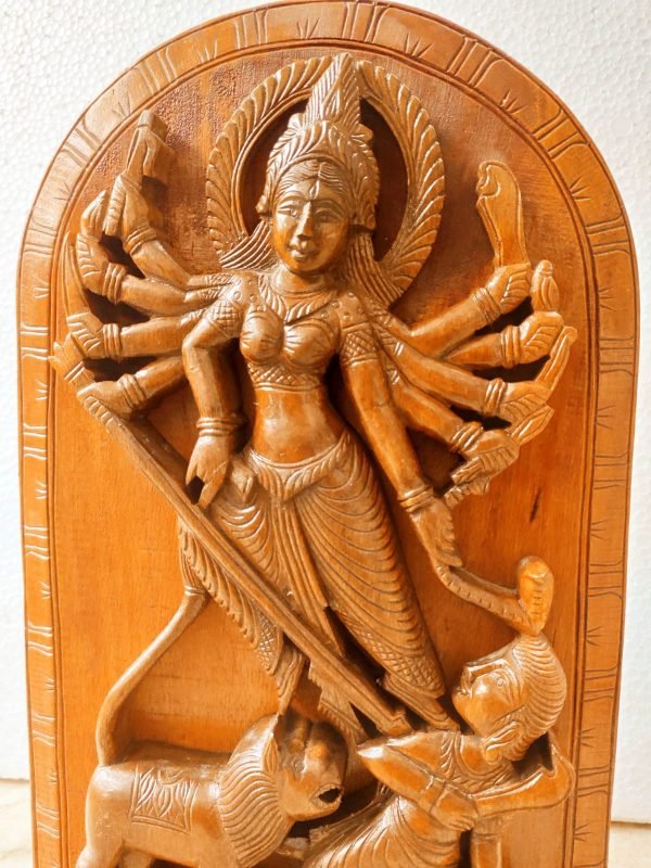 Wooden Durga-Murti.