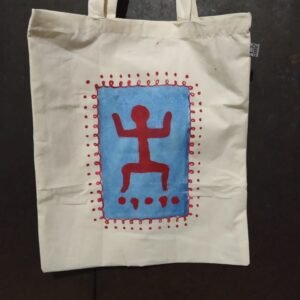 Hand painted Swastika Sign cotton bag