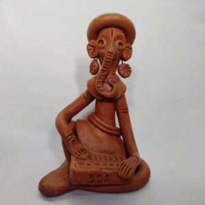 Terracotta Designed Ganesh Idol Set of Two