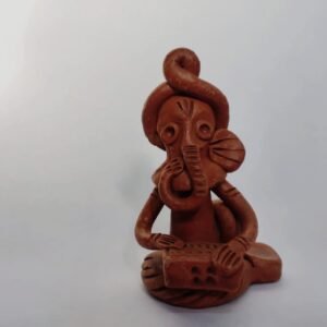 Terracotta Musical Ganesh Idol Set of Two