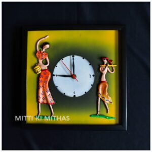 Clay hanging clock