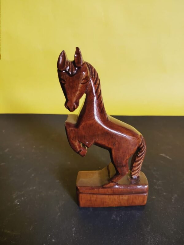 Wooden Racing Horse Single piece