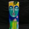 Face Of Krishna Hand Painted Flower Vase