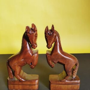 Handmade wooden Racing Horse Pack of Two