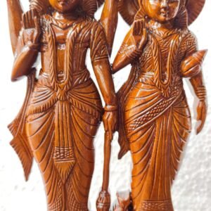 Wooden Lakshmi Narayan Murti