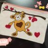Monkey Painted multipurpose pouch