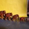 Handmade Special Wooden Elephant With Tusks