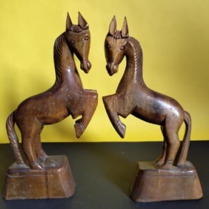 Handmade wooden Racing Horse Pack of Two