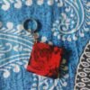 Wooden Hand painted key Ring
