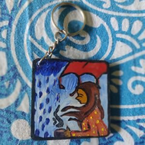 Hand Painted key Ring