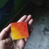 Hand Painted Gradient Colored key Ring