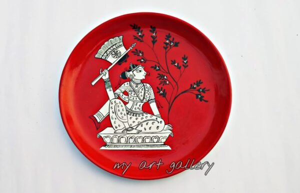 Women-Painted Wall-Hanging Plate