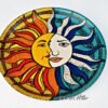 Sun & Moon Painted Plate