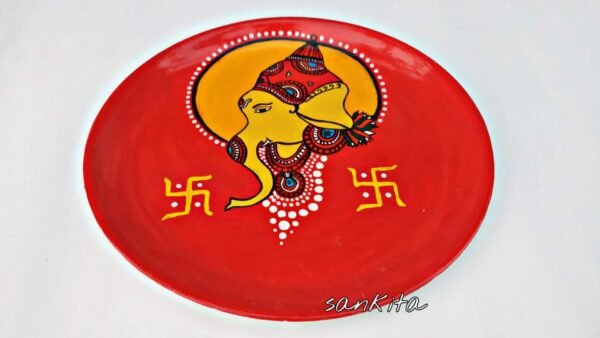 Lord Ganesh-Painted Plate