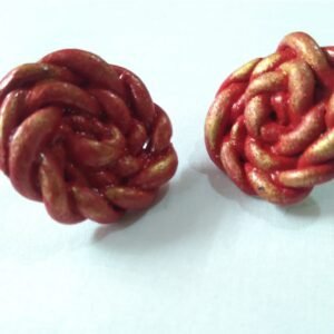 Spiral Design Clay Earrings