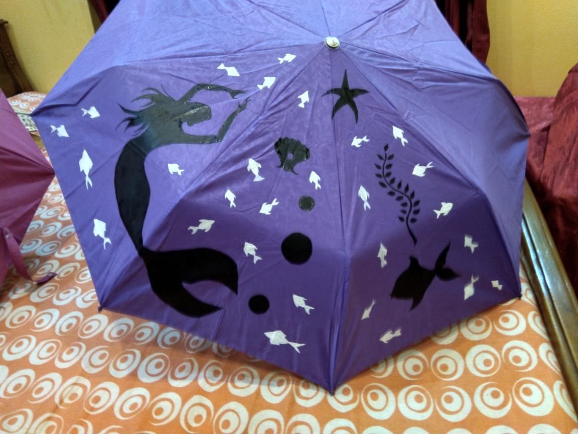 Hand Painted Designer Umbrella