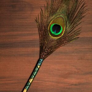 Designed Peacock Feather Pen