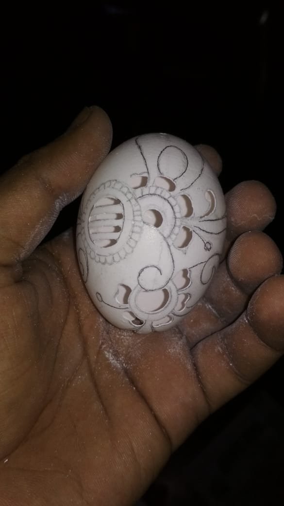 Carved Egg Art