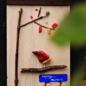 Colorful Bird Showpiece Key Holder