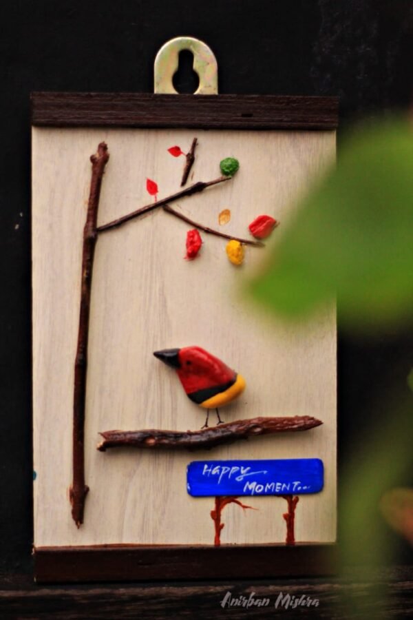 Colorful Bird Showpiece Key Holder