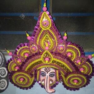 Lord Ganesh Decorative Chhau Mask