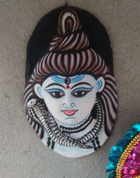 Shiva Wall Hanging Chhau Mask