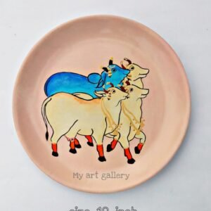 Cow Painted Wall-Hanging Plate