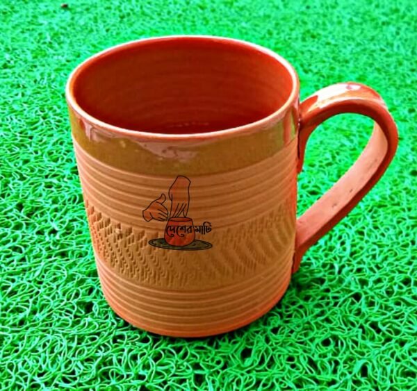 Coffee Mug of Terracotta Set of Two