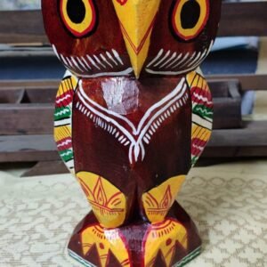 Colorful wooden owl