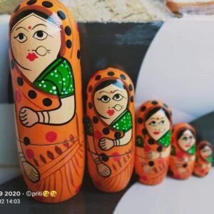 Hand Painted Women Nesting Doll Set