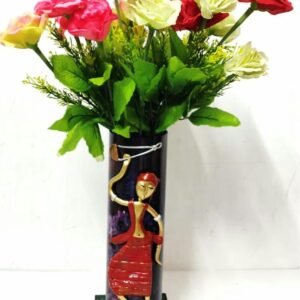 Terracotta Baul Singer Flower Vase