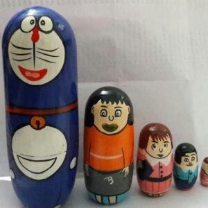Wooden Doraemon Nesting Doll Set