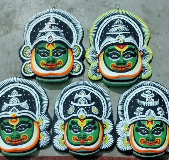 Hand Made Decorative Kathakali Face Mask