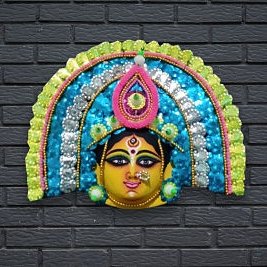 Maa Durga Wall Hanging Chhau Mask