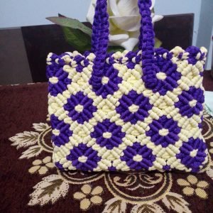 Macrame design handbag