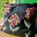 Cushion cover cotton base handpainted