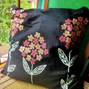 Cushion cover cotton base handpainted