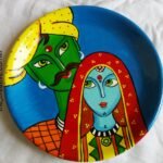 Traditional Rajasthani Couple Wall Hanging Plate