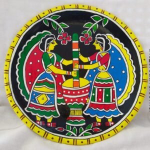 Tikuli Madhubani Art Wall Hanging Plate