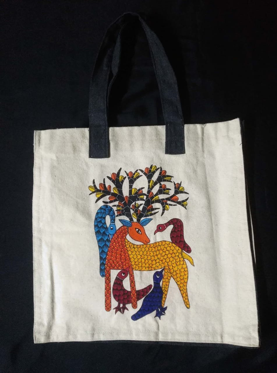 Natural Jute Printed Cloth Bag, For Shopping at Rs 70/piece in Delhi | ID:  2852509870897