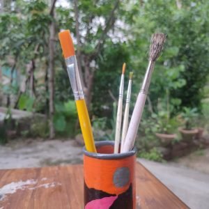 Gloss Coated Terracotta pen Stand