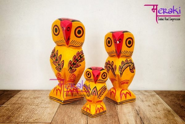 Wooden Owl 3 piece set